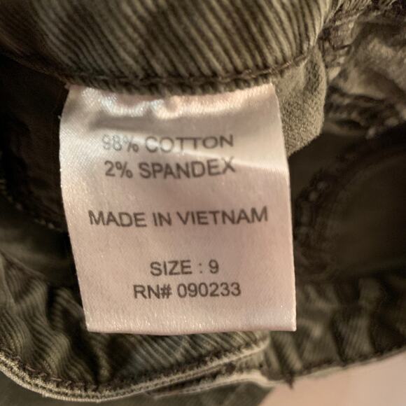 Roxy women's olive green low rise skinny fit corduroy pants US 9 - Picture 8 of 9